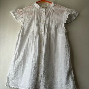 H&M Textured White Blouse